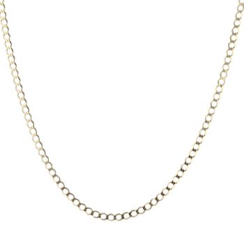 9ct Yellow Gold Curb Chain 18"