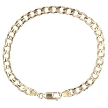9ct Yellow Gold Curb Bracelet 7.5"