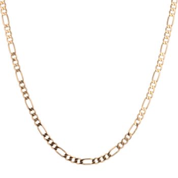 9ct Yellow Gold Figaro Chain 28"
