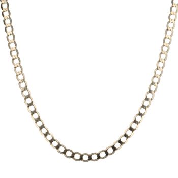 9ct Yellow Gold Curb Chain 20"
