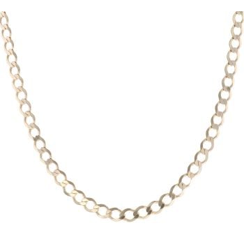 9ct Yellow Gold Curb Chain 22"
