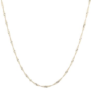 18ct Yellow Gold Twist Chain 24"