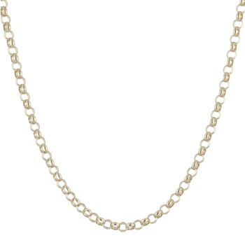9ct Yellow Gold Belcher Chain 22"