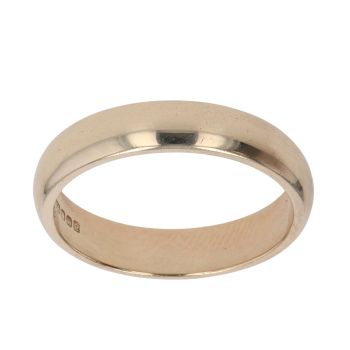 9ct Yellow Gold Wedding Band 3.9mm