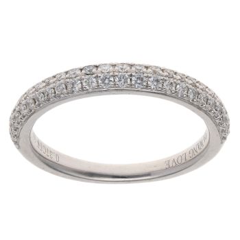 Vera Wang Love 18ct White Gold 0.37ct Brilliant Cut Diamond Fancy Ring