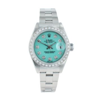 Rolex Custom Oyster Perpetual Date Pre Owned Watch Ref 69160
