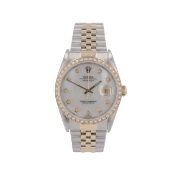 Rolex Custom Datejust Pre Owned Watch Ref 16233