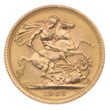 1966 Elizabeth II Full Sovereign Coin