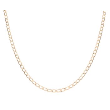 9ct Yellow Gold Curb Chain 20"