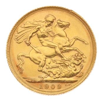 1909 Edward VII Full Sovereign Coin