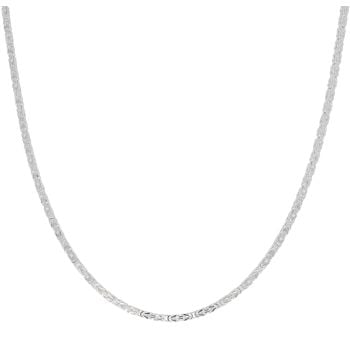 Silver Byzantine Chain 18" By Icesia