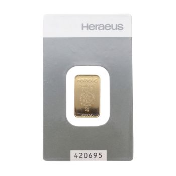 5g Heraeus Ingot Sealed