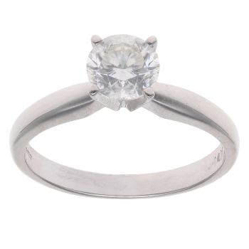 14ct White Gold 1.02ct Brilliant Cut Diamond Solitaire Ring