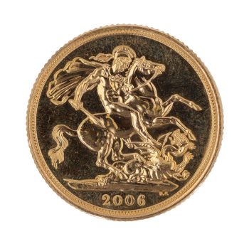 2006 Elizabeth II Fourth Portrait UK Full Sovereign Coin