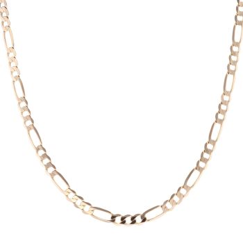 9ct Yellow Gold Figaro Chain 18"