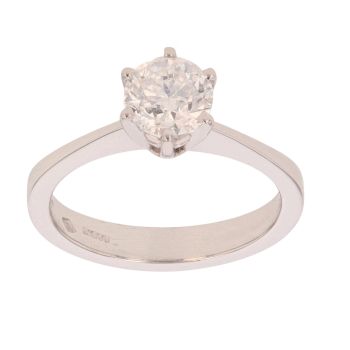 18ct White Gold 1.00ct Diamond Solitaire Ring