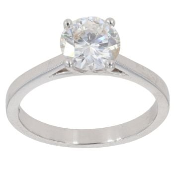 Platinum 1.30ct Diamond Solitaire Ring
