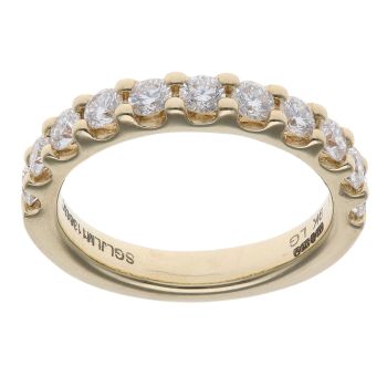 9ct Yellow Gold 1.00ct Brilliant Cut Lab Grown Diamond Eternity Ring