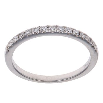18ct White Gold 0.27ct Brilliant Cut Diamond Half Eternity Ring