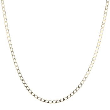 9ct Yellow Gold Curb Chain 18"