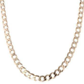 9ct Yellow Gold Curb Chain 22"