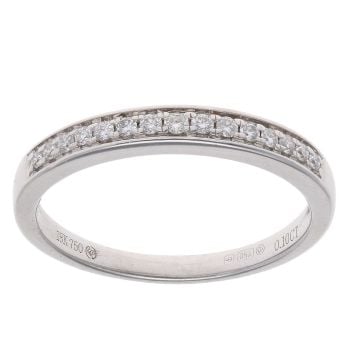 18ct White Gold 0.10ct Diamond Eternity Ring