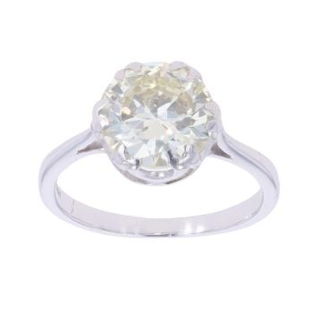 18ct White Gold 2.50ct Brilliant Cut Diamond Solitaire Ring