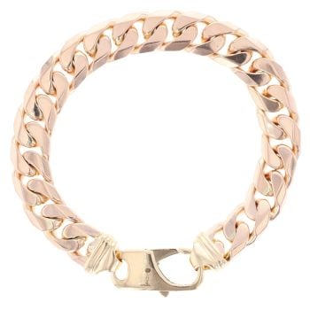 9ct Yellow Gold Curb Bracelet 9"