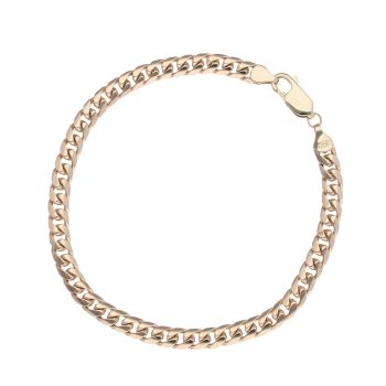 9ct Yellow Gold Curb Bracelet 8"