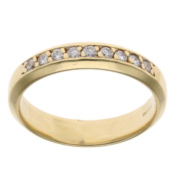18ct Yellow Gold 0.20ct Diamond Eternity Ring