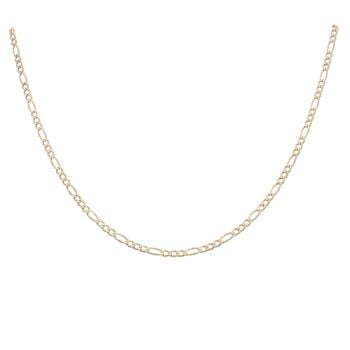9ct Yellow Gold Figaro Chain 18"
