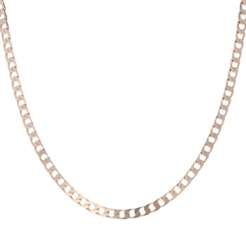 9ct Yellow Gold Curb Chain 18"