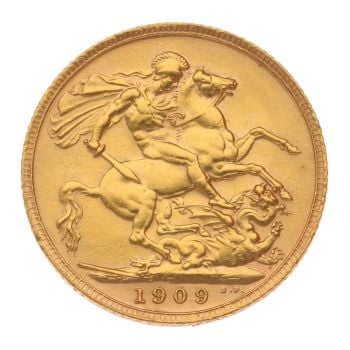 1909 Edward VII Full Sovereign Coin