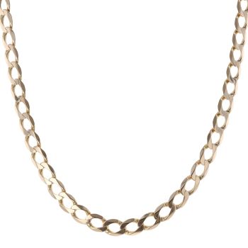 9ct Yellow Gold Curb Chain 26"