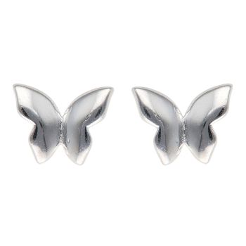 Silver Butterfly Stud Earrings