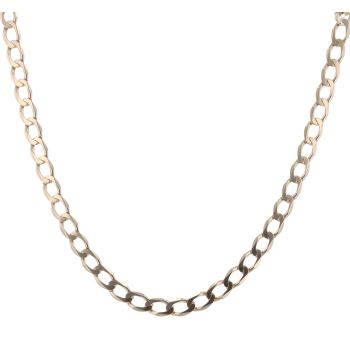 9ct Yellow Gold Curb Chain 18"