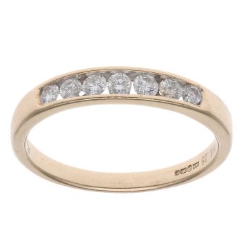 9ct Yellow Gold 0.25ct Brilliant Cut Diamond Eternity Ring