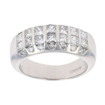 18ct White Gold 1.00ct Diamond Fancy Ring
