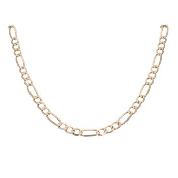 9ct Yellow Gold Figaro Chain 22"