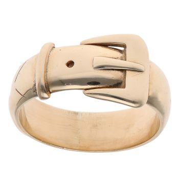 9ct Yellow Gold Buckle Ring