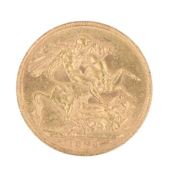 1898 Victoria Full Sovereign Coin