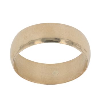 9ct Yellow Gold Patterned Edge Wedding Band 7.2mm