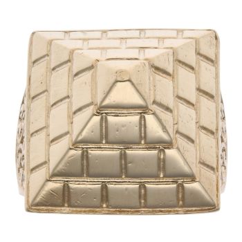 9ct Yellow Gold Pyramid Ring