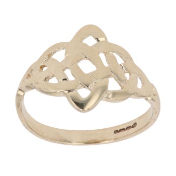 9ct Yellow Gold Cut Out Celtic Ring