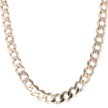 9ct Yellow Gold Curb Chain 22"