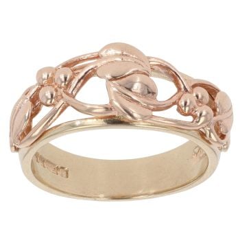 9ct Yellow and Rose Gold Clogau Vine Of Life Ring