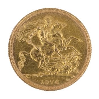 1976 Elizabeth II Full Sovereign Coin
