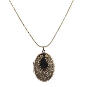 9ct Yellow Gold Locket and Chain 18"