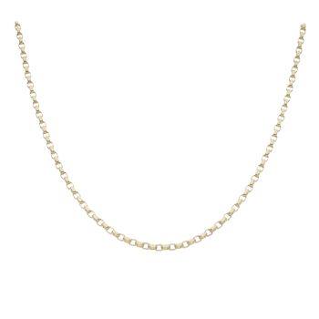 9ct Yellow Gold Belcher Chain 18"