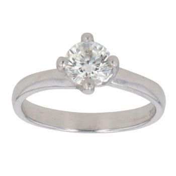 Platinum 0.75ct Brilliant Cut Diamond Solitaire Ring